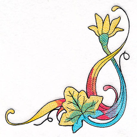 Color Theory Pumpkin Leaves Corner