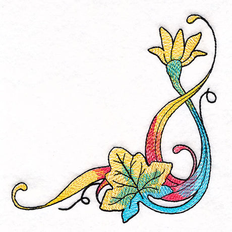 Color Theory Pumpkin Leaves Corner