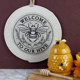 Welcome to Our Hive Honeybee Stamp