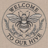 Welcome to Our Hive Honeybee Stamp