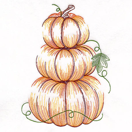 Harvest Pumpkins Etching Stack