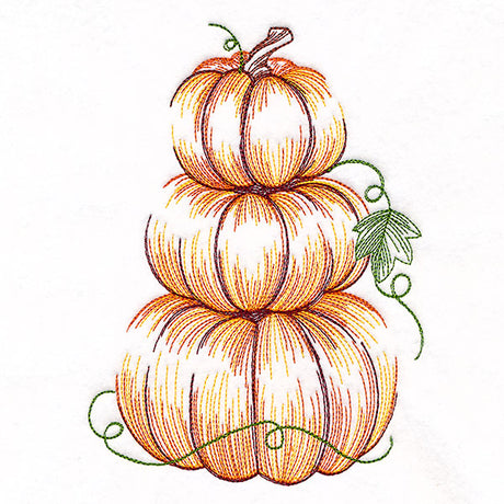 Harvest Pumpkins Etching Stack