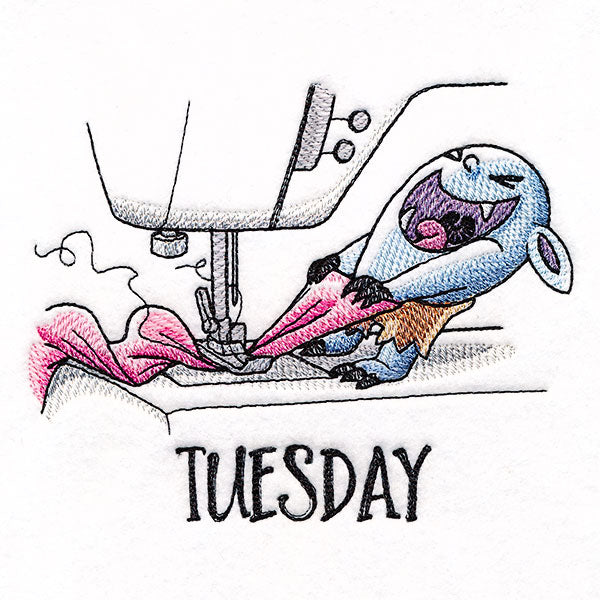 Jamming Fabric Bobblin on Tuesday