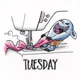 Jamming Fabric Bobblin on Tuesday