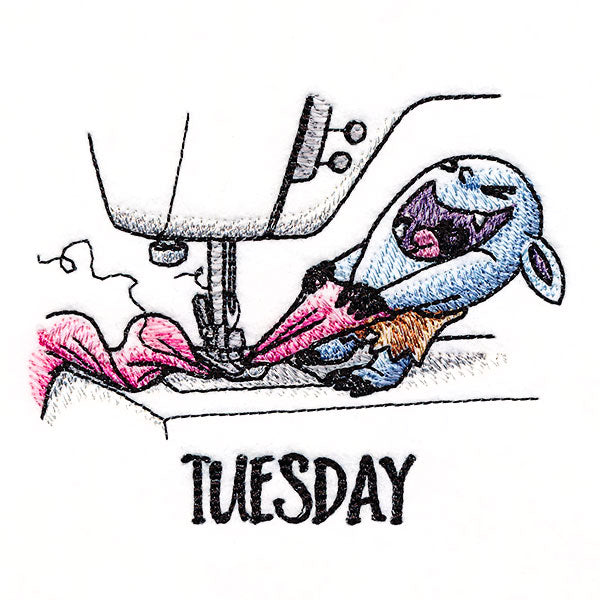 Jamming Fabric Bobblin on Tuesday