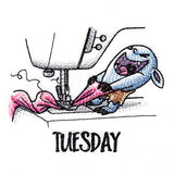 Jamming Fabric Bobblin on Tuesday