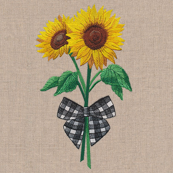 Gingham Sunflowers