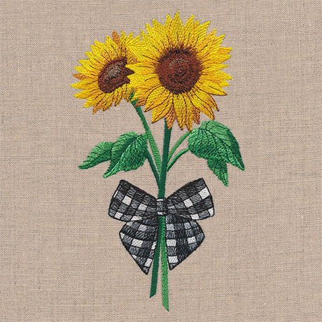 Gingham Sunflowers