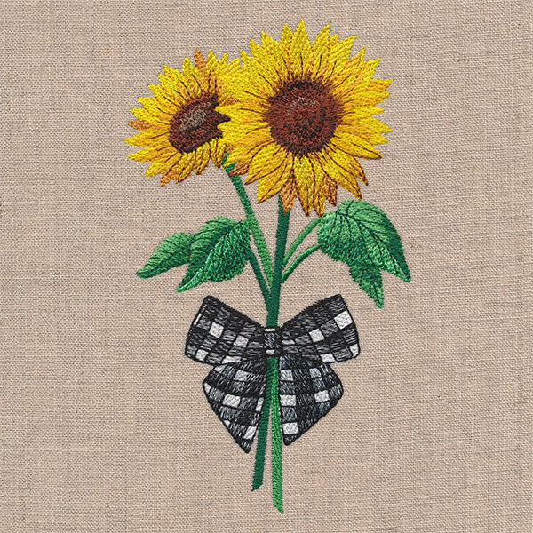 Gingham Sunflowers