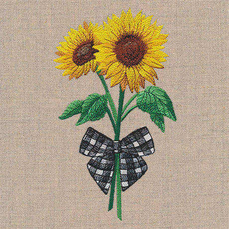 Gingham Sunflowers