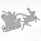 Santa's Flight Silhouette (Trapunto)