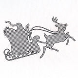 Santa's Flight Silhouette (Trapunto)