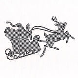 Santa's Flight Silhouette (Trapunto)