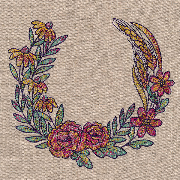 Color Theory Fall Bouquet Wreath