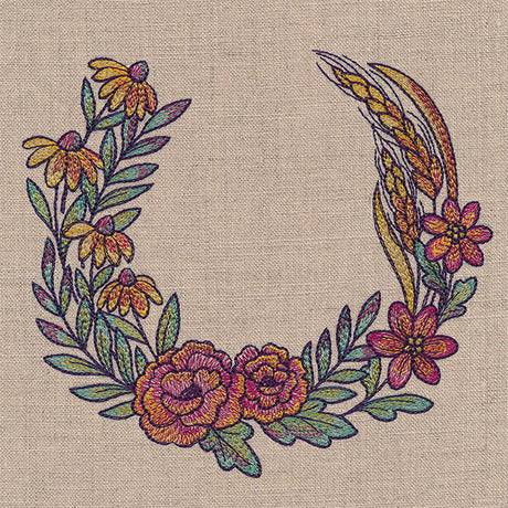 Color Theory Fall Bouquet Wreath