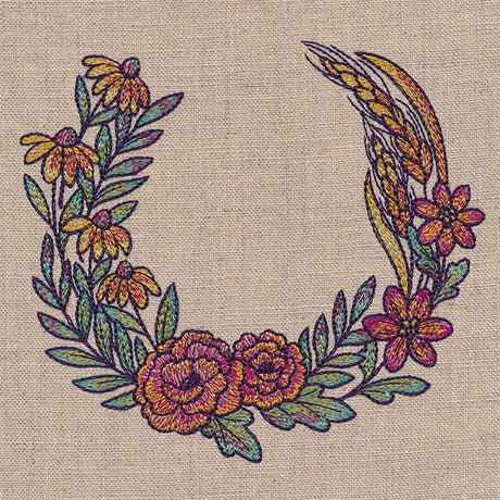 Color Theory Fall Bouquet Wreath