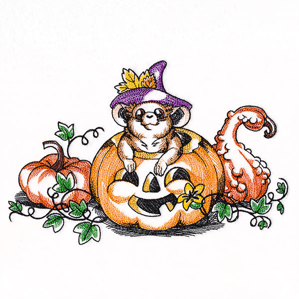 Pumpkin Patch Halloween Mouse