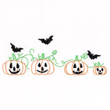 Bats & Jack o' Lanterns Border