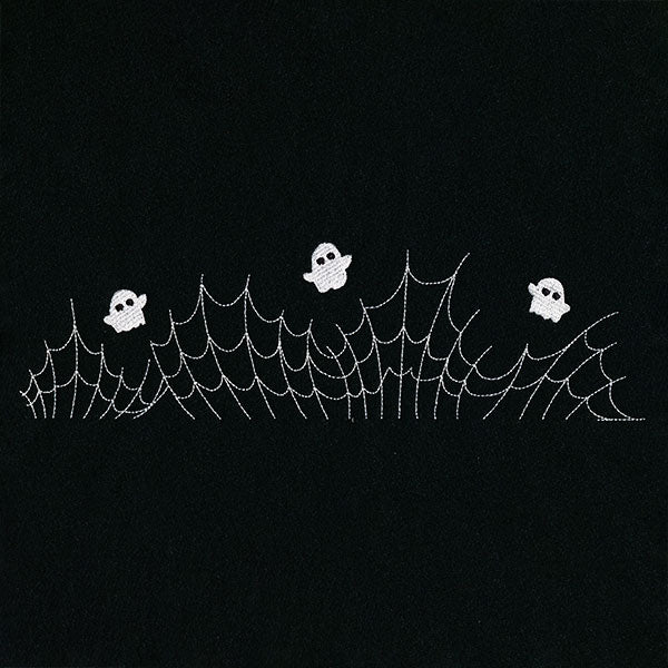 Spiderwebs & Ghosts Border