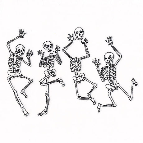 Dancing Skeletons Border