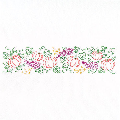Grapes & Pumpkins Border