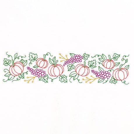 Grapes & Pumpkins Border