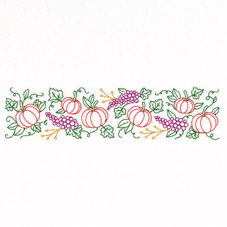 Grapes & Pumpkins Border