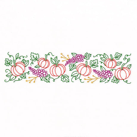 Grapes & Pumpkins Border