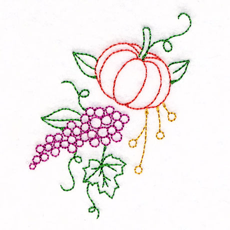 Grapes & Pumpkins Accent