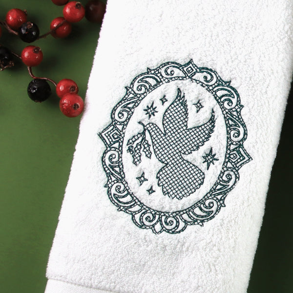 Christmas Dove Silhouette (Trapunto)