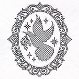 Christmas Dove Silhouette (Trapunto)