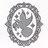 Christmas Dove Silhouette (Trapunto)