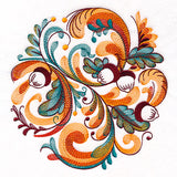 Autumn Acorns Rosemaling Circle