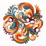 Autumn Acorns Rosemaling Circle