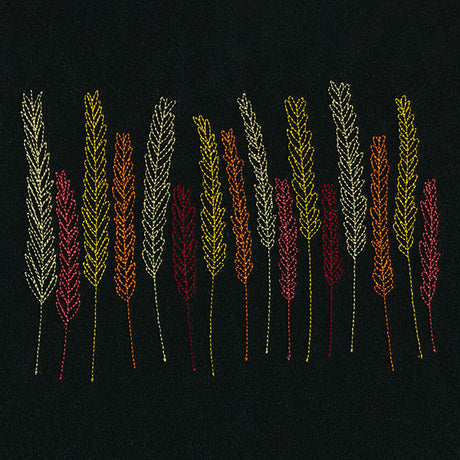 Vibrant Autumn Wheat Border