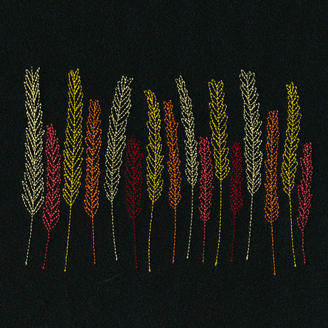 Vibrant Autumn Wheat Border