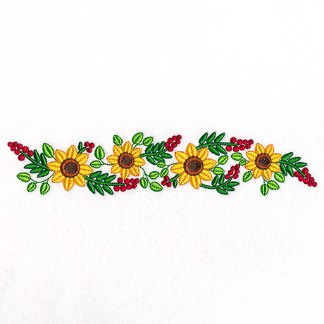 Fall Sunflowers Border