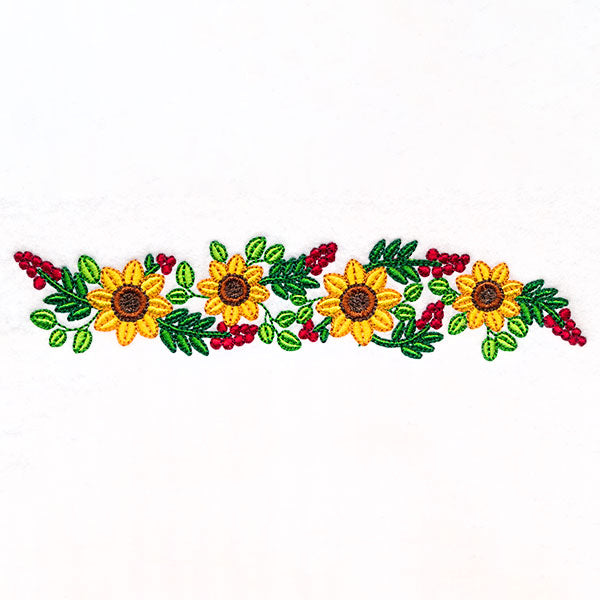 Fall Sunflowers Border