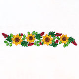 Fall Sunflowers Border