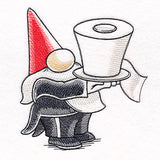 Toilet Paper is Served Gnome
