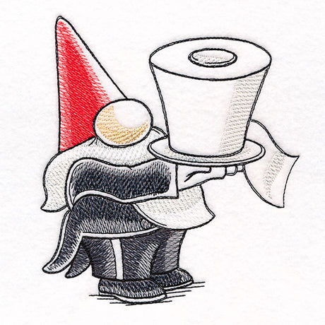 Toilet Paper is Served Gnome