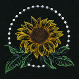 Pearls and Sunflower Accent