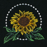 Pearls and Sunflower Accent