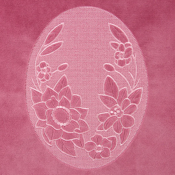 Flowers in Bloom Oval (Embossed)