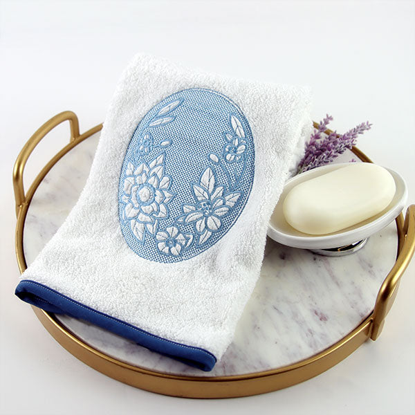 Flowers in Bloom Oval (Embossed)