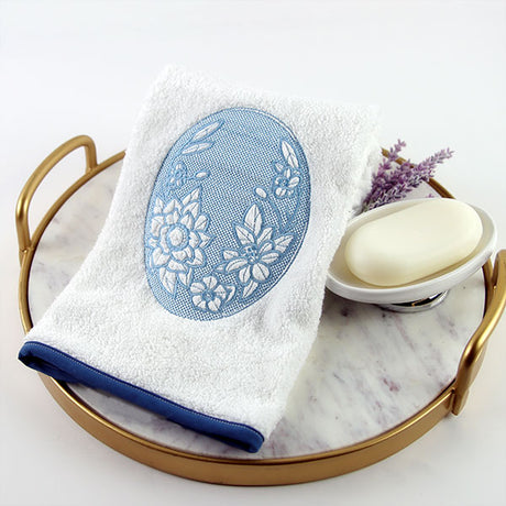 Flowers in Bloom Oval (Embossed)