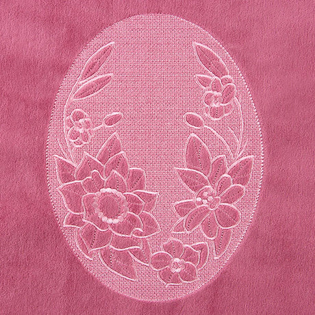 Flowers in Bloom Oval (Embossed)