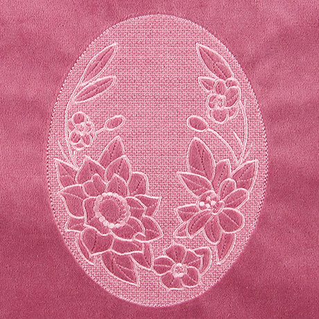 Flowers in Bloom Oval (Embossed)