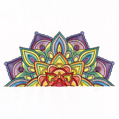Color Theory Half Mandala