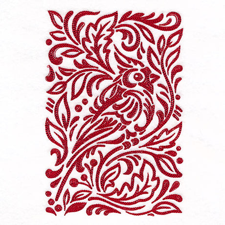 Wild Woodcuts - Christmas Cardinal